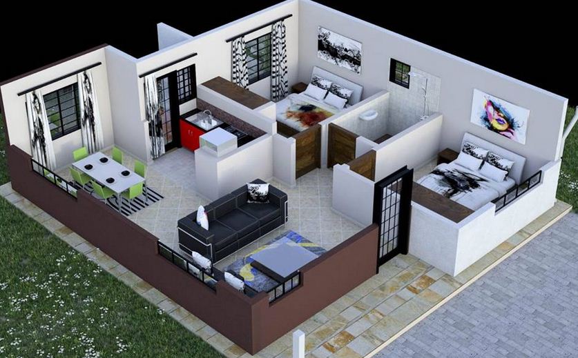 2-Bedroom-House-plan-in-Kenya-with-floor-plans-amazing-design